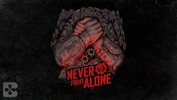 never fight alone : Gears of War