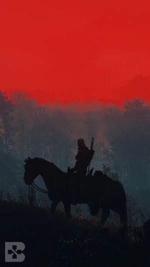 the witcher 3 geralt silhouette