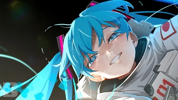 hatsune miku astronaut outer space