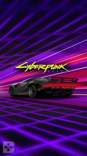 cyberpunk 2077 car synthwave