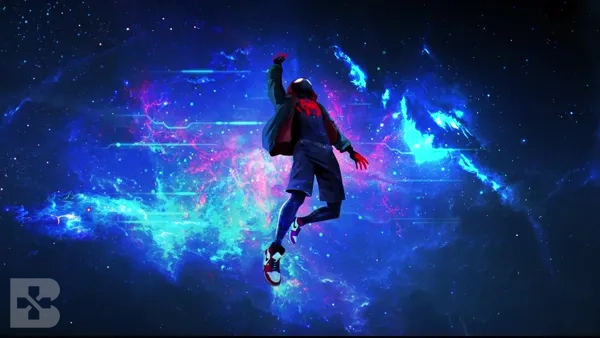 spiderman in the space