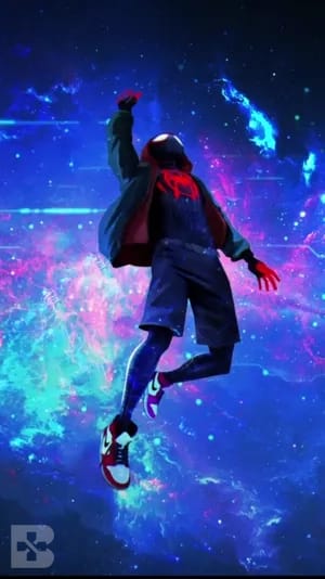 spiderman in the space mobile