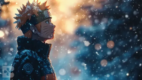 naruto uzumaki in winter