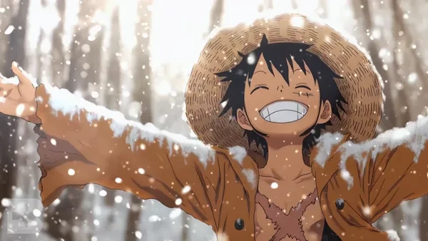 luffy in winter