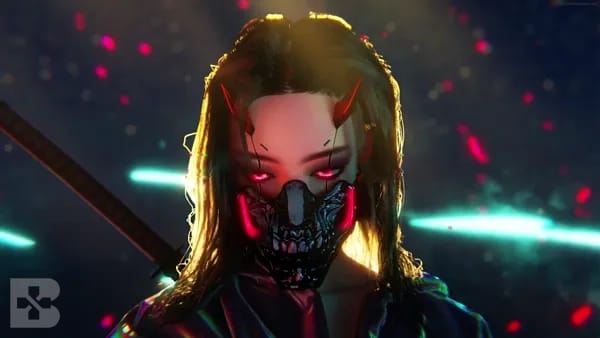 cyberpunk oni mask