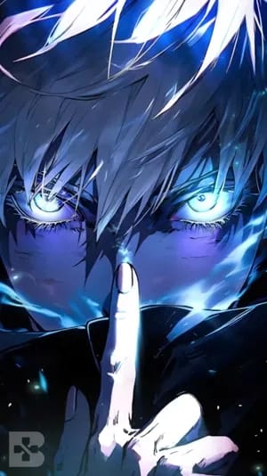 gojo blue eyes jjk