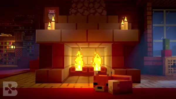 Minecraft Fireplace