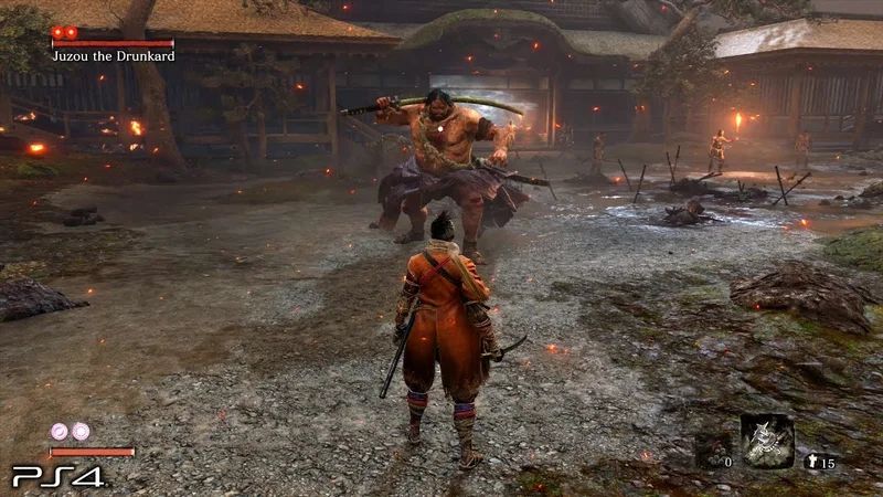 گیم پلی بازی sekiro shadows die twice