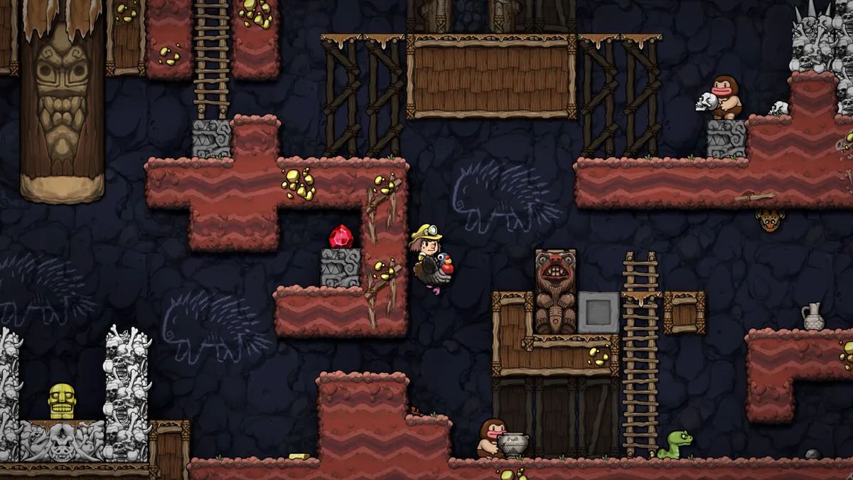 معرفی سخت ترین بازی‌ها - Spelunky