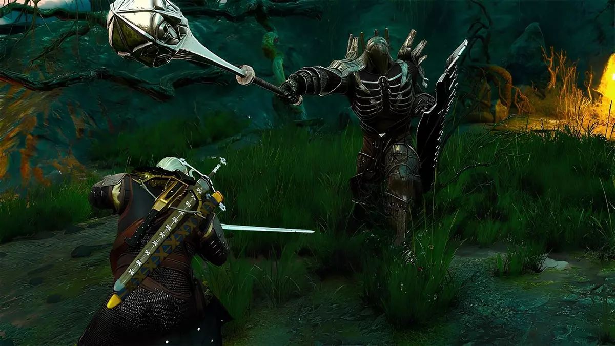 گرالت از ریویا در نبرد با Wild Hunt در بازی ویچر 3