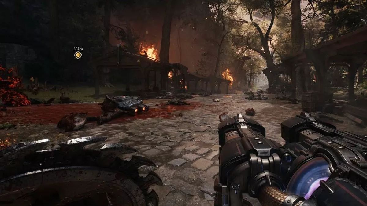 بخشی از محیط بازی Doom: The Dark Ages