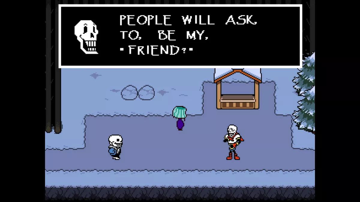 نمایی از گیم‌پلی Undertale
