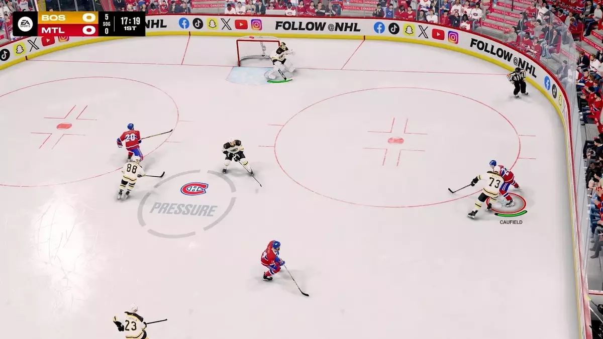 گیم‌پلی NHL 25 روی PS5