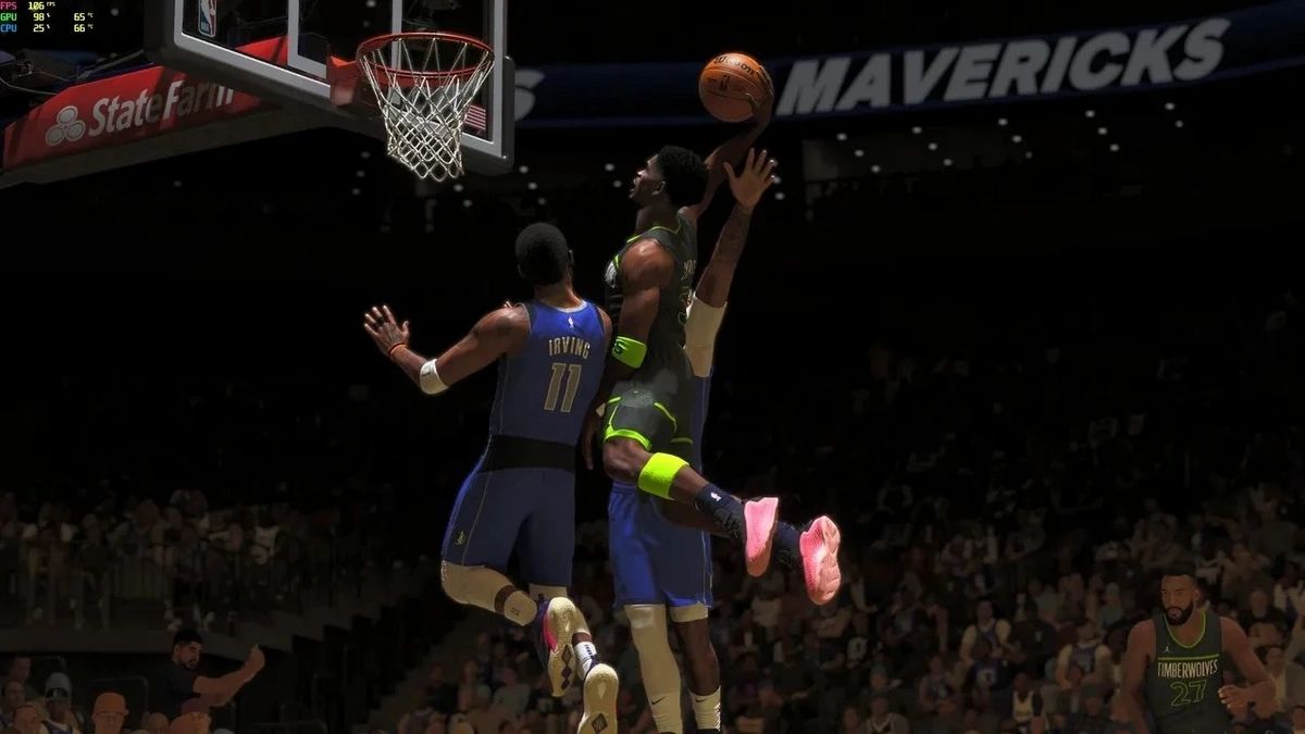 گیم‌پلی NBA 2K25 روی PS5 با دانک هیجان‌انگیز و گرافیک واقع‌گرایانه