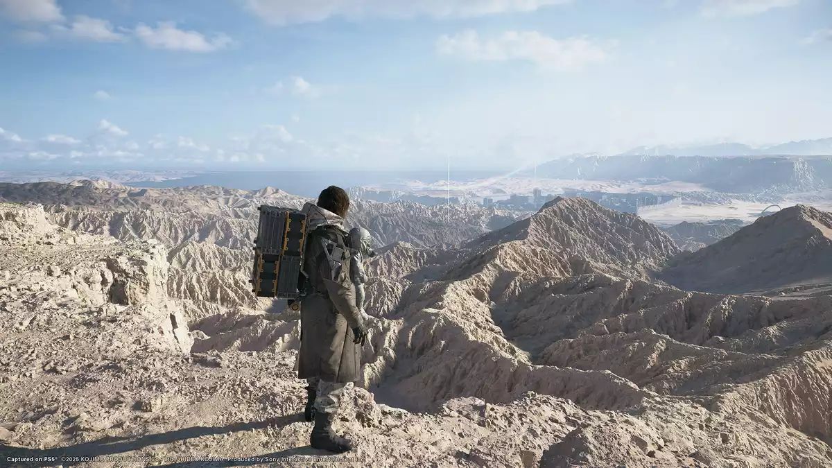 نمایی از دنیای بازی Death Stranding 2