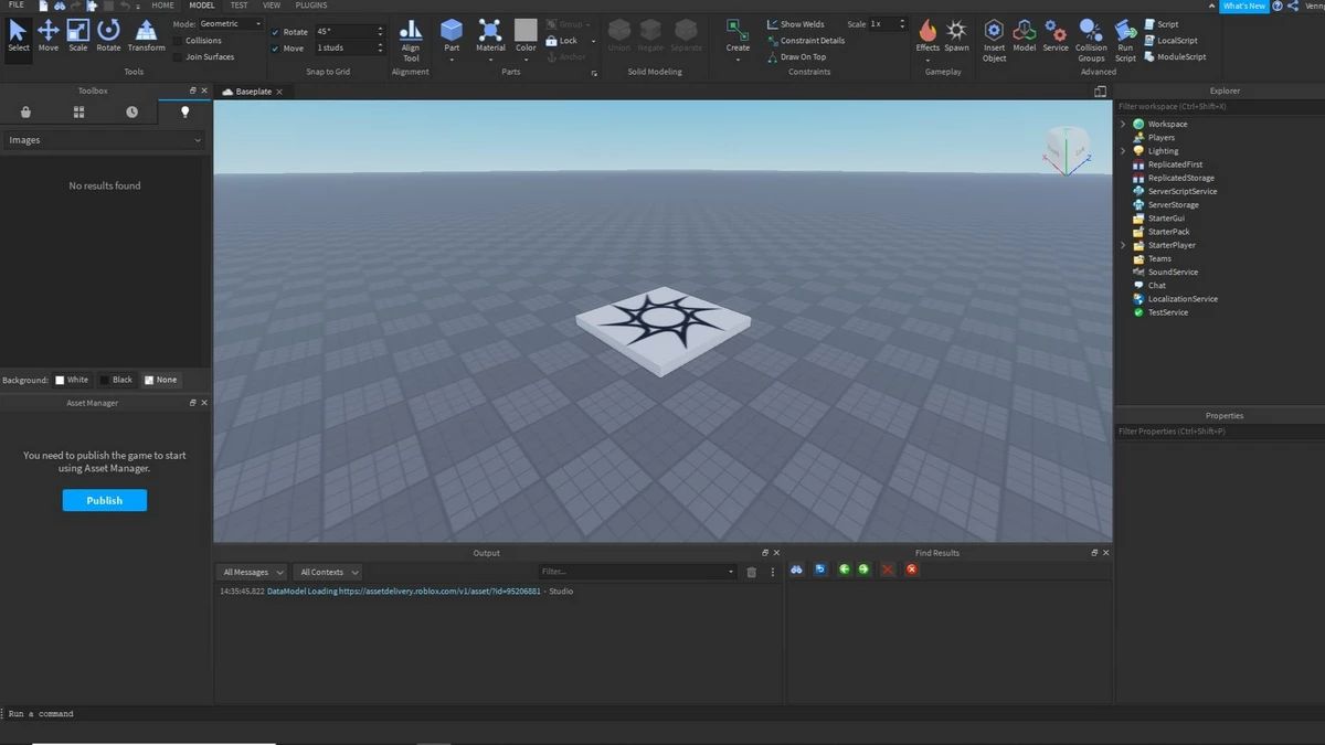 طراحی مدل سه‌بعدی در Roblox Studio IDE