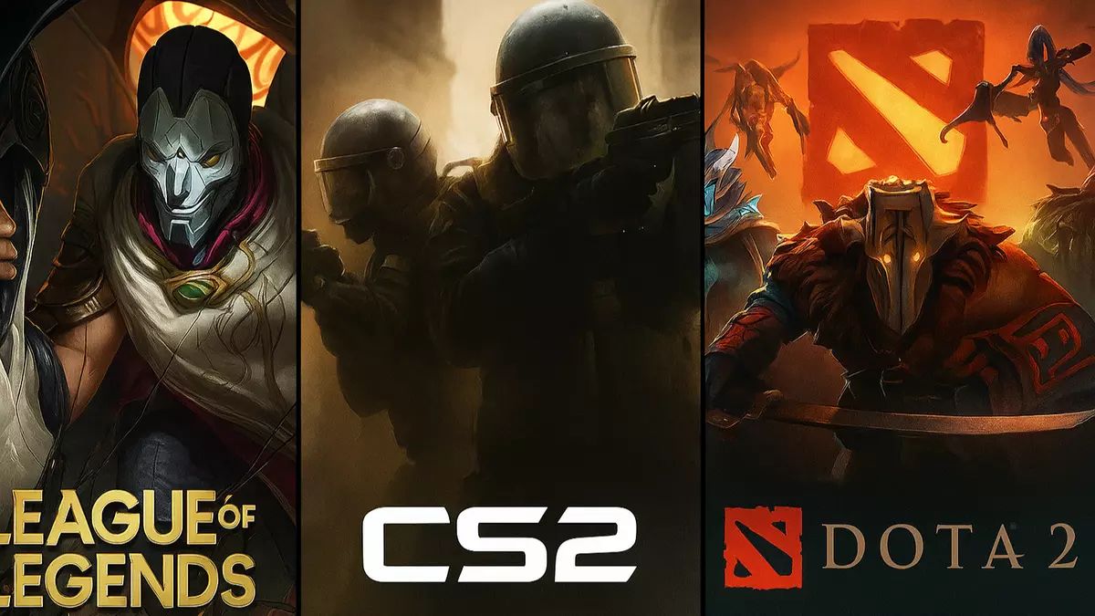بازی های محبوب Esports؛ Dota 2، LoL، و CS2