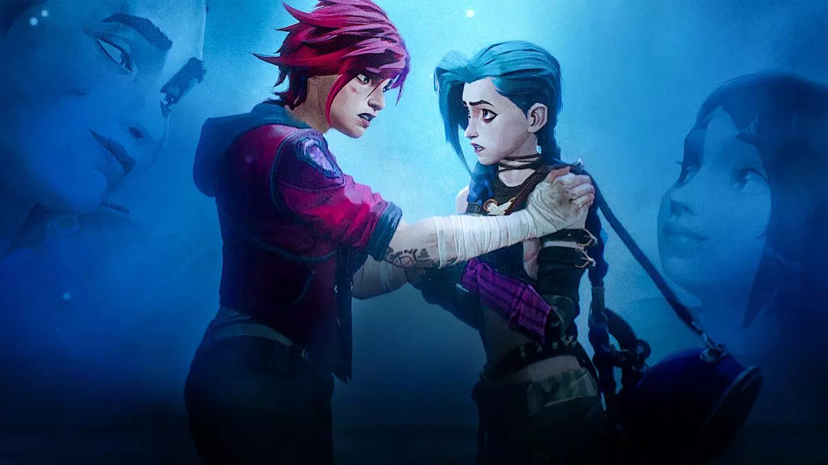 Jinx و Vi در Arcane League of Legends