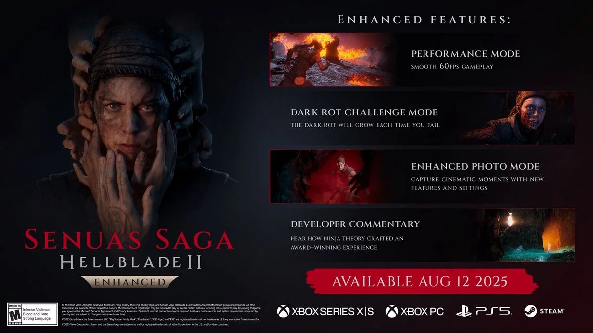 ویژگی های نسخه ارتقا یافته Hellblade: Senua's Sacrifice II