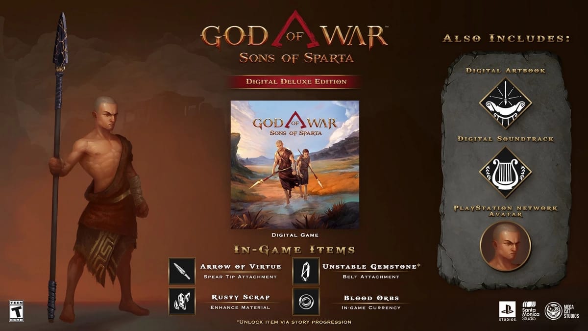 نسخه دیجیتال دیلاکس بازی God of War Sons of Sparta