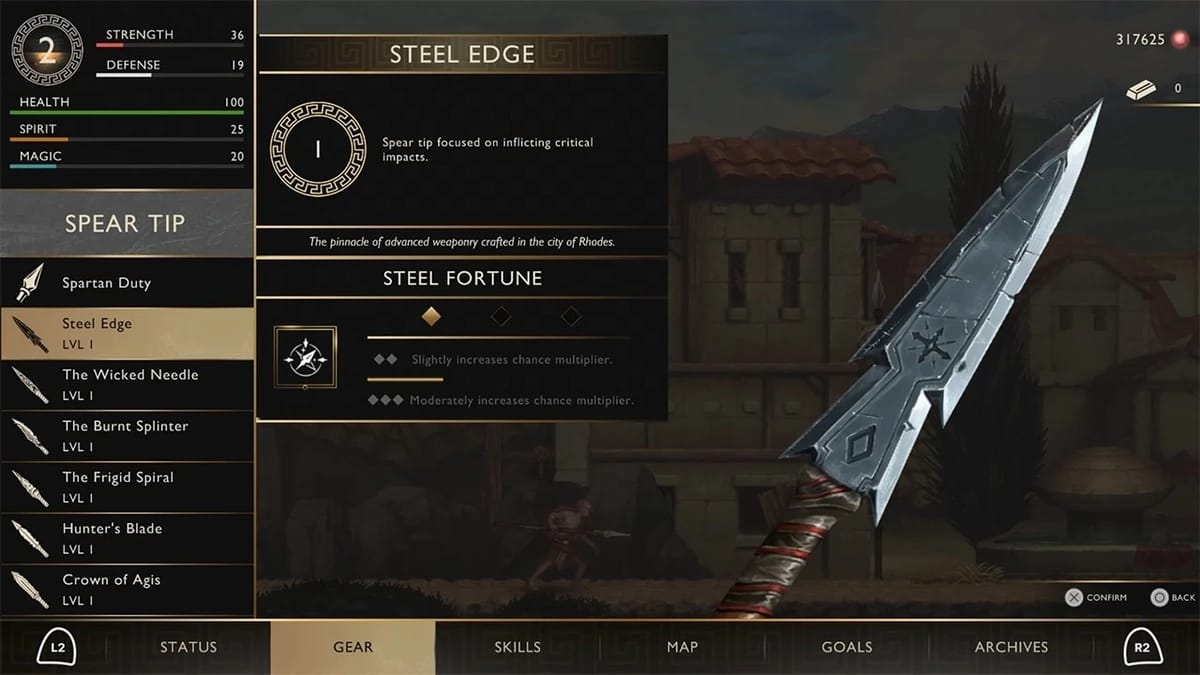 شخصی سازی نیزه در God of War Sons of Sparta