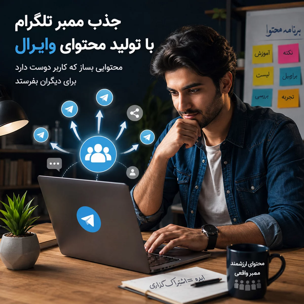 جذب ممبر تلگرام با تولید محتوای وایرال