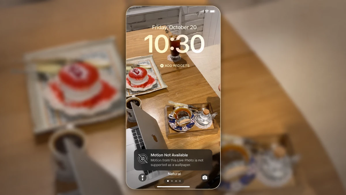 خطای Motion Not Available در برنامه Live Photo آیفون