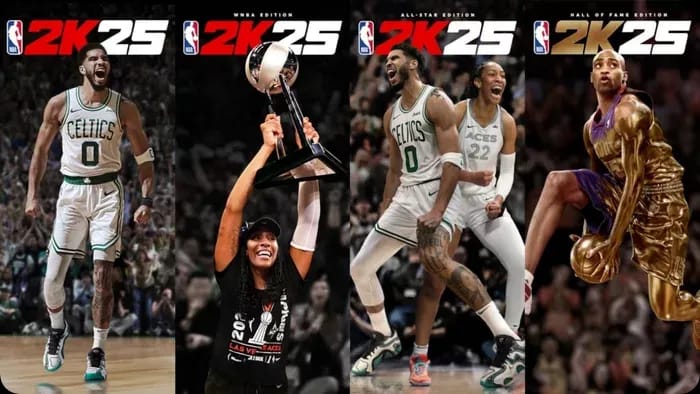 از تمامی نسخه های بازی NBA 2K25 رونمایی شد