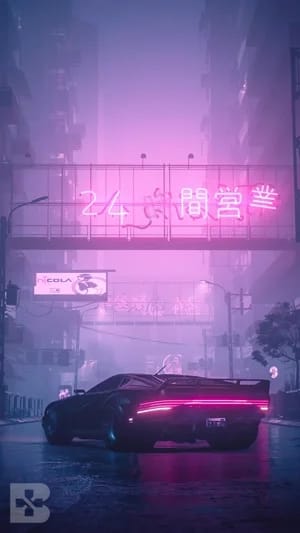 quadra turbo neon cyberpunk 2077