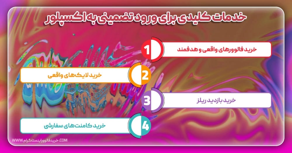 خدمات کلیدی برای ورود تضمینی به اکسپلور