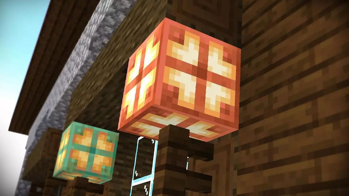 نورپردازی در ماینکرفت با Copper Bulb