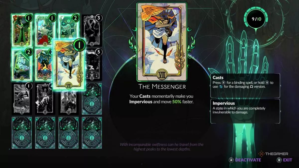 Arcana کارتهایی جادویی در Hades 2